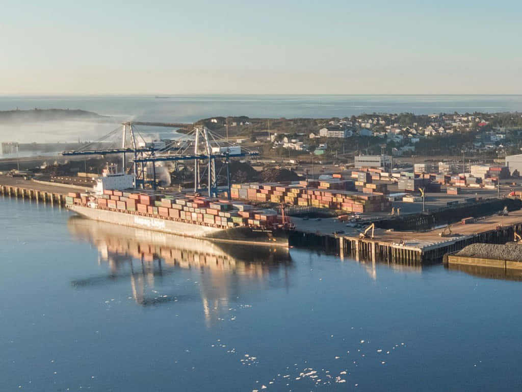 Saint John Port Morning Light Wallpaper