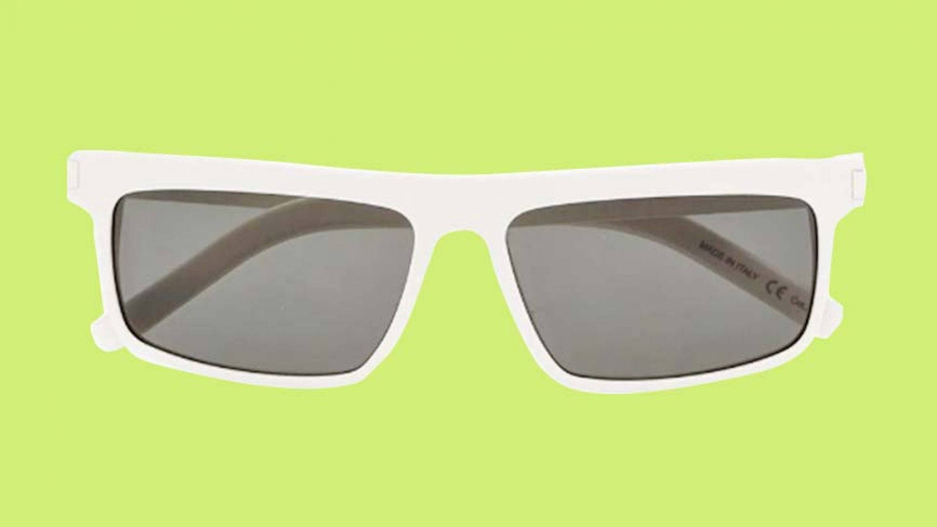 Gafasde Sol Rectangulares Para Hombre En Color Gris De Saint Laurent Fondo de pantalla