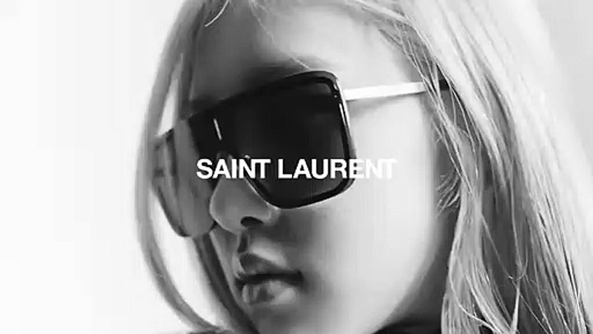 Saint Laurent Rose Black Pink Eyewear Wallpaper