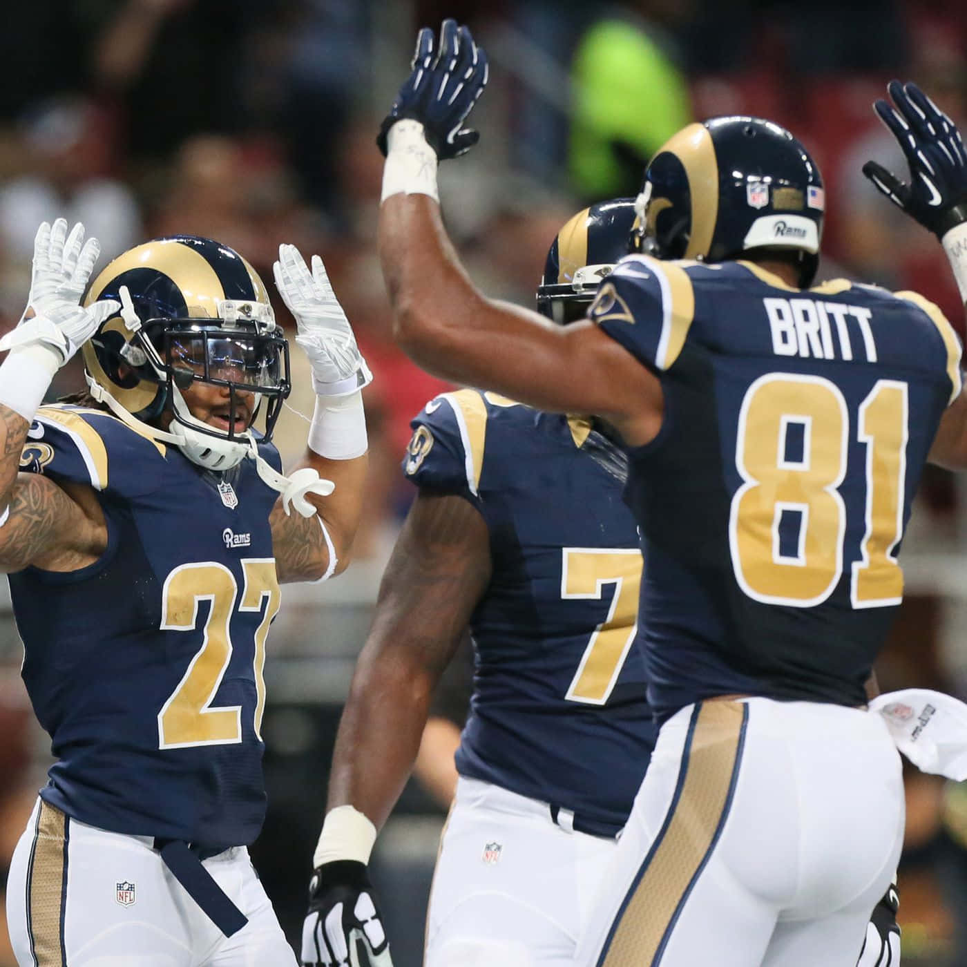 Saint Louis Rams Celebrationon Field Wallpaper