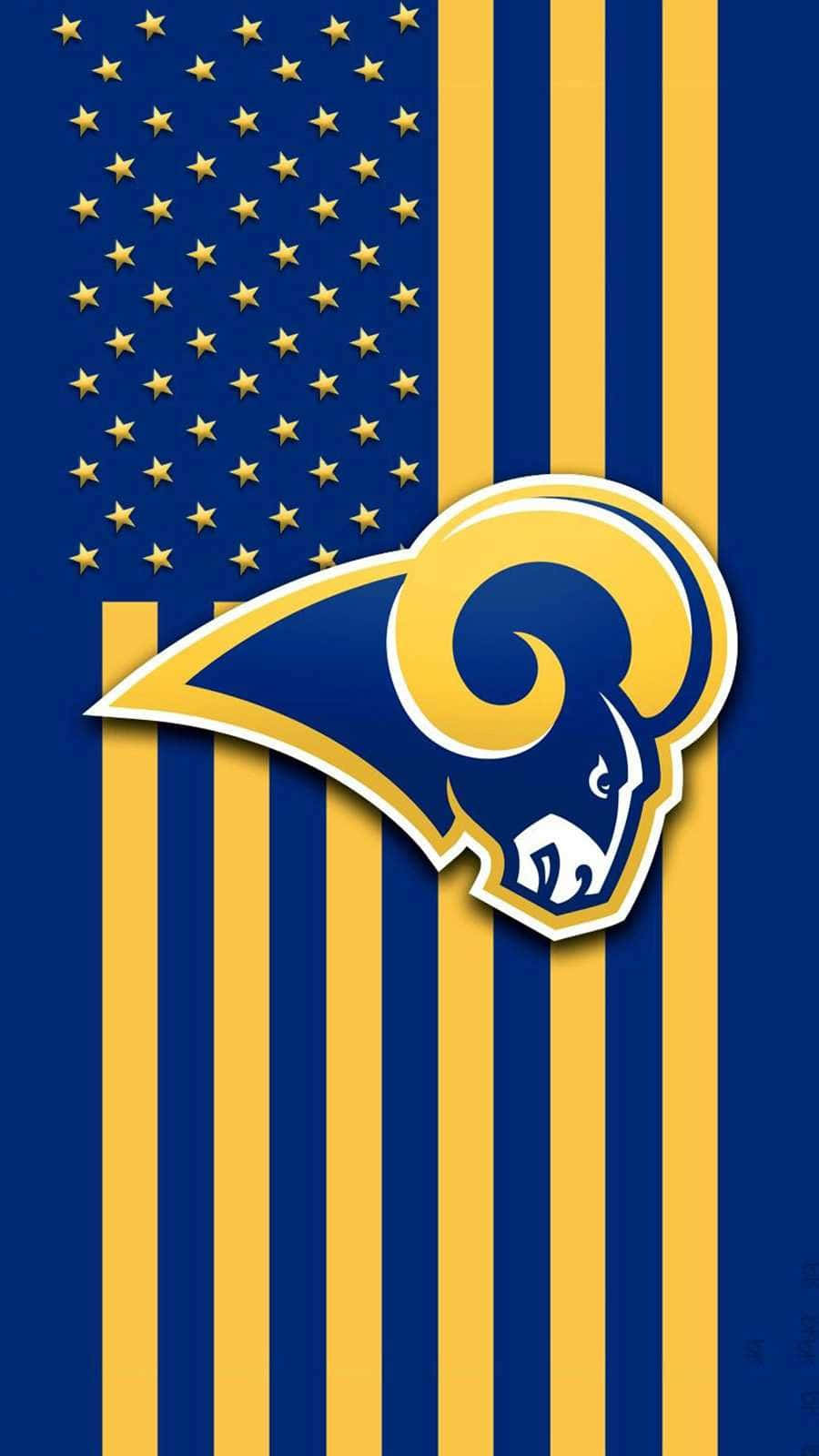 Saint Louis Rams Logoon Star Spangled Background Wallpaper