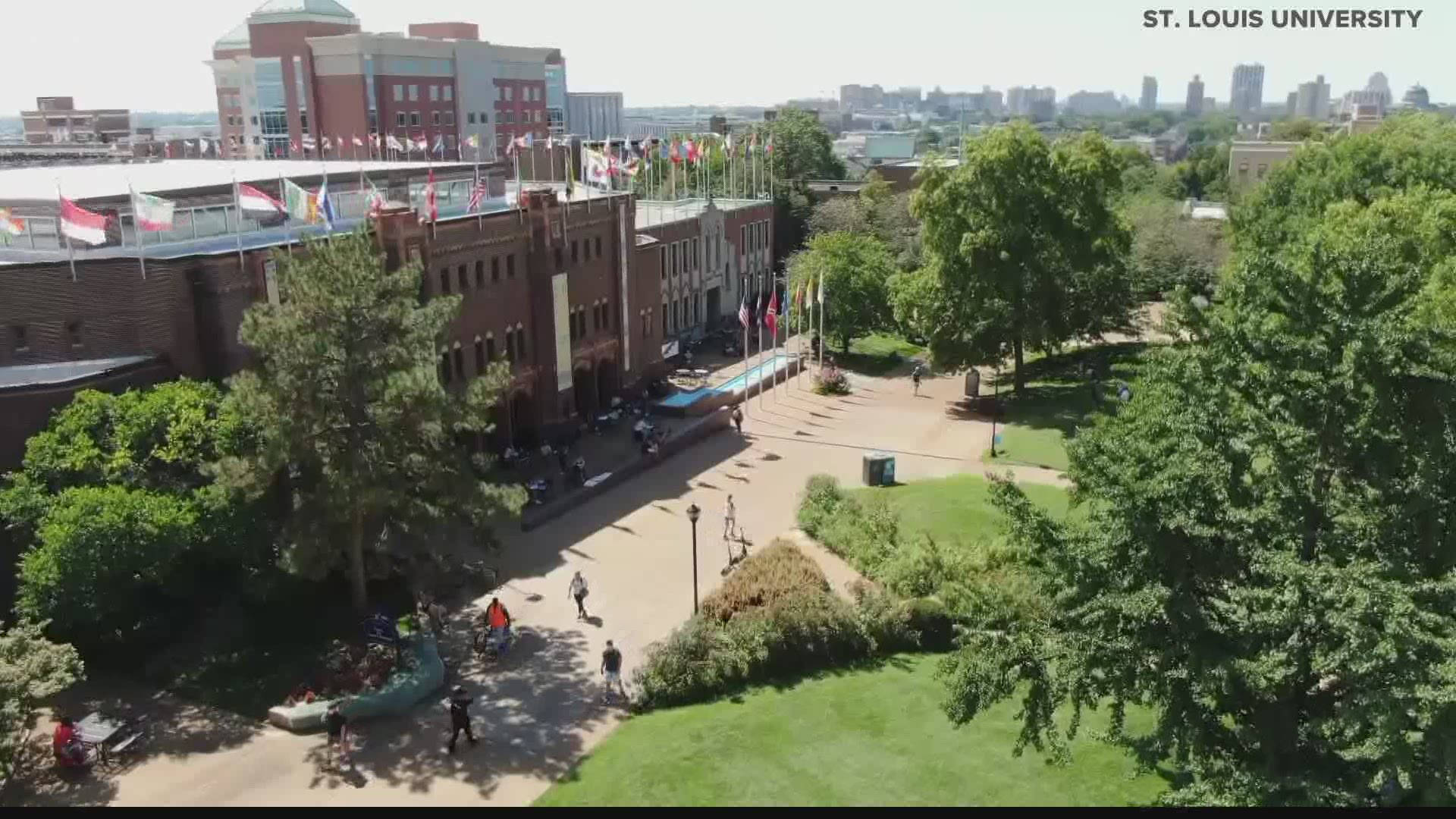 Saint Louis University Aerial Park View Wallpaper