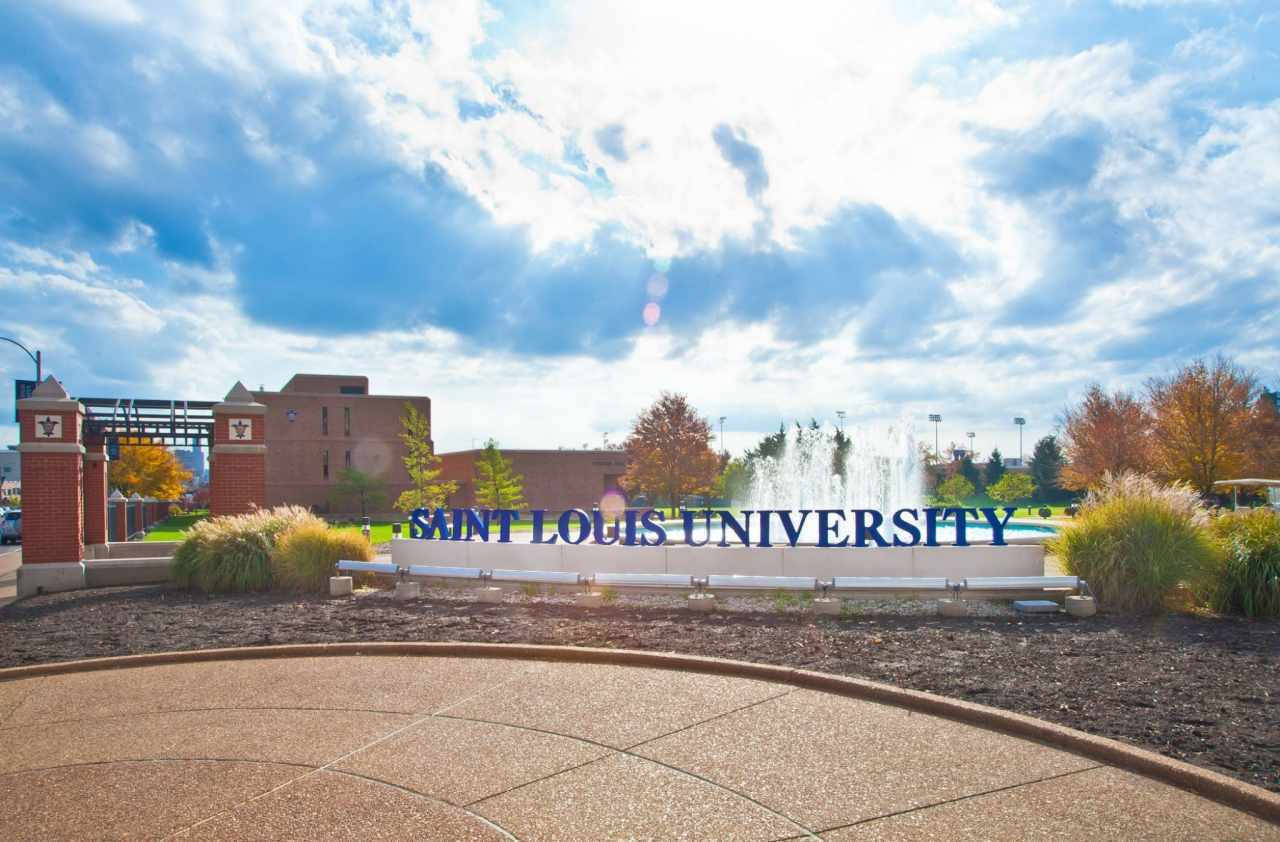 Saint Louis University Fountain Logo Wallpaper