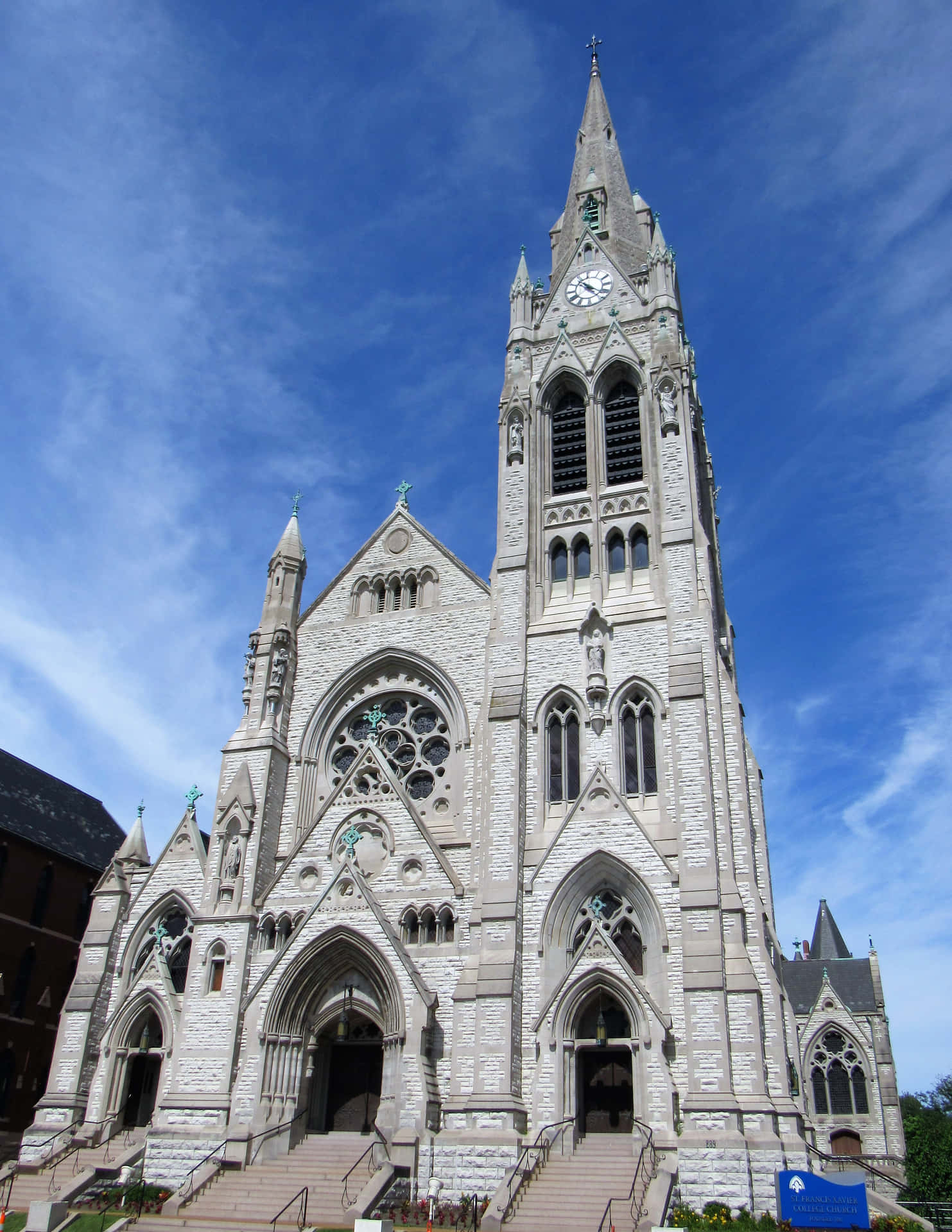 Saint Louis University's Historische Oude Xavier Kerk Achtergrond