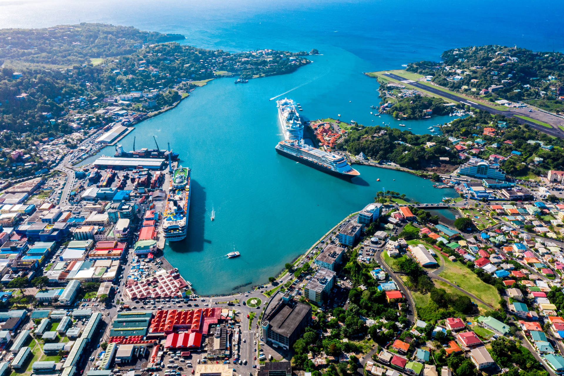 Saintlucia Castries Port Can Be Translated To German As 
