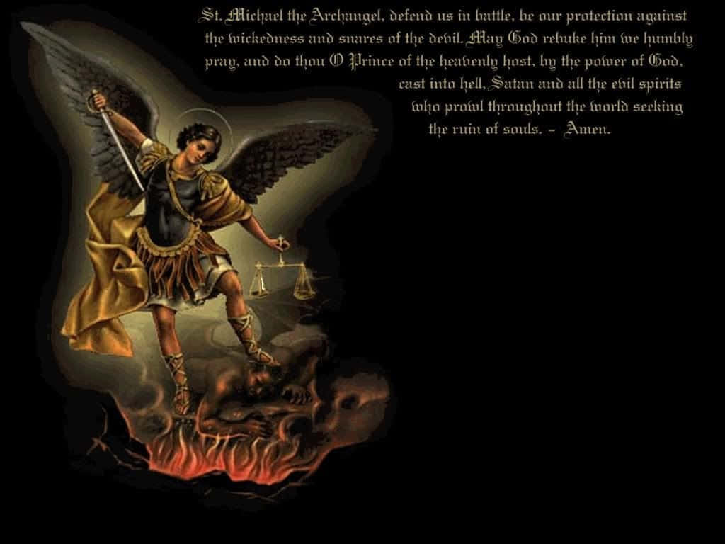 Saint Michael - The Heavenly Protector Wallpaper