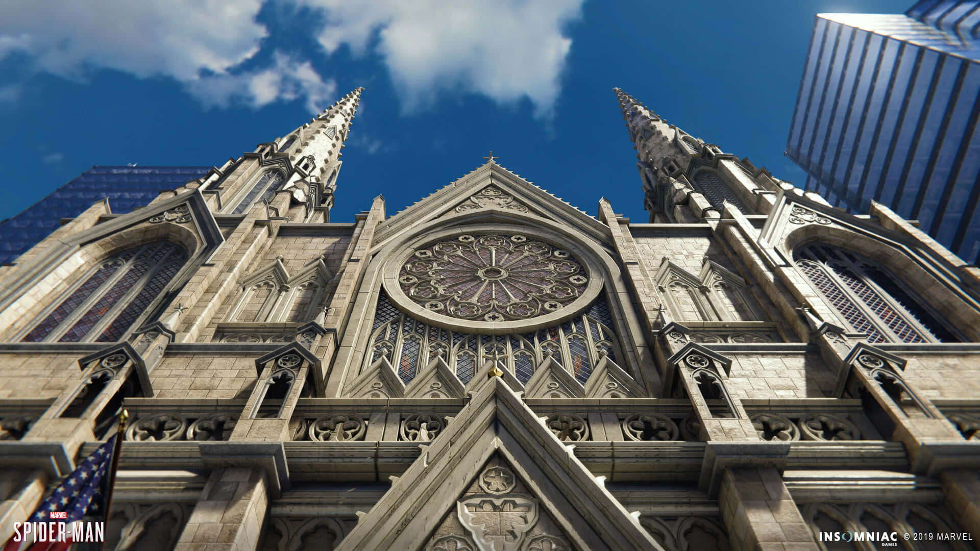 Saint Patrick's Cathedral Sky View Wallpaper