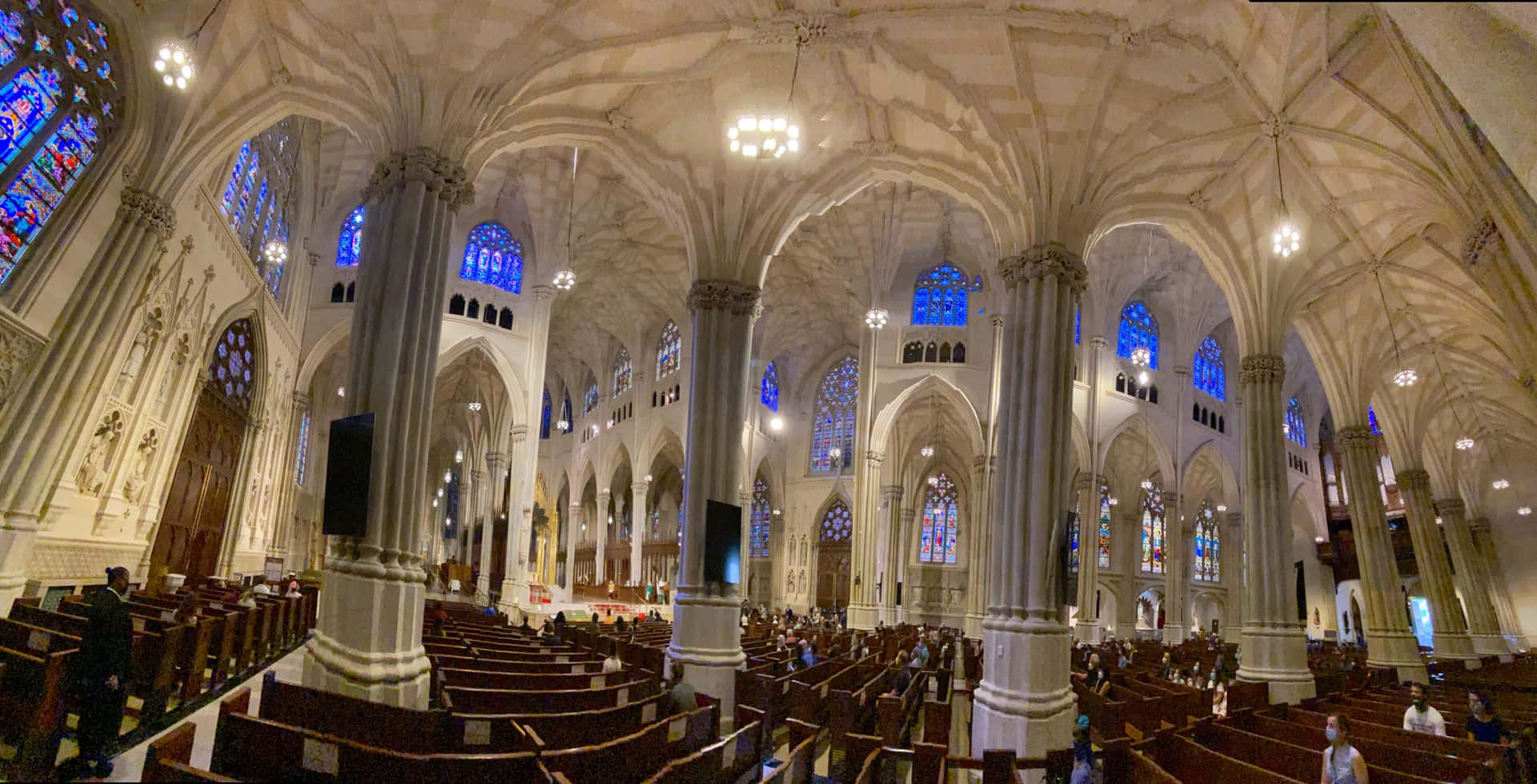 Saint Patrick's Cathedral Wide Angle Wallpaper