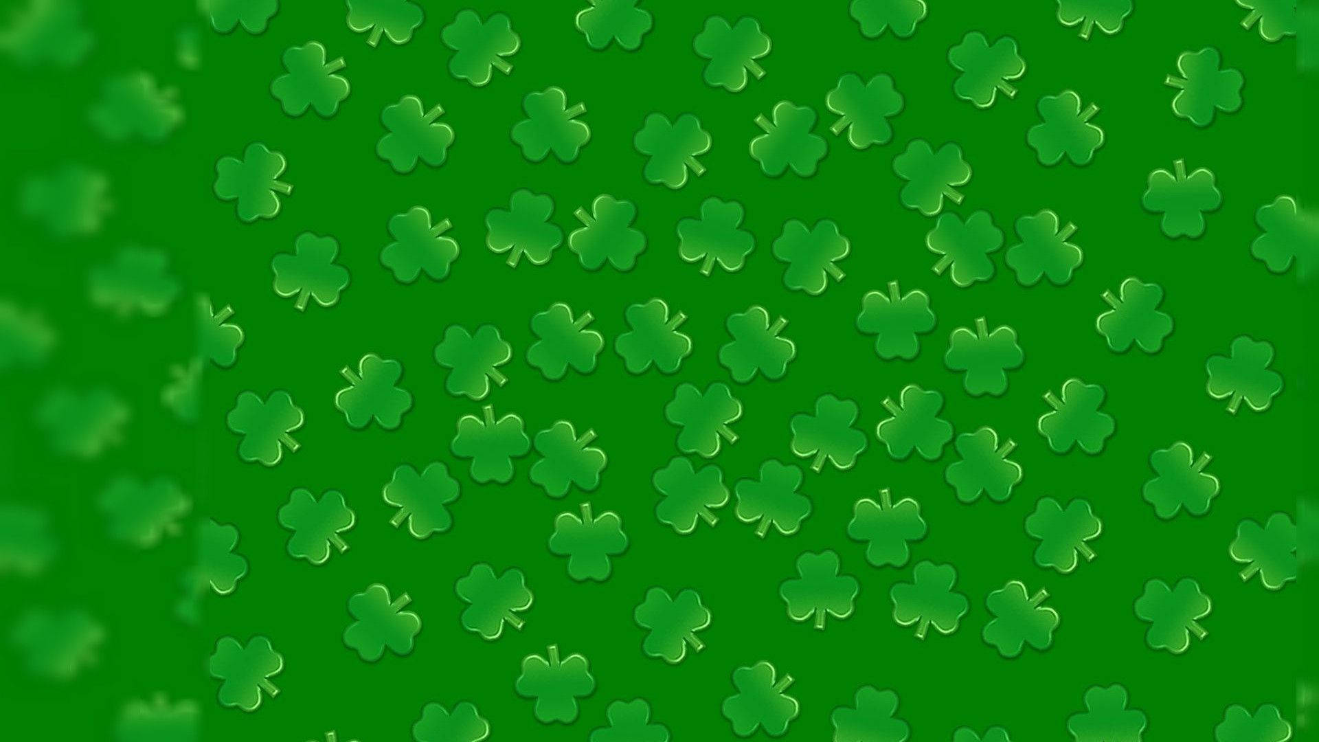 Saint Patrick’s Day Background With Clovers Wallpaper