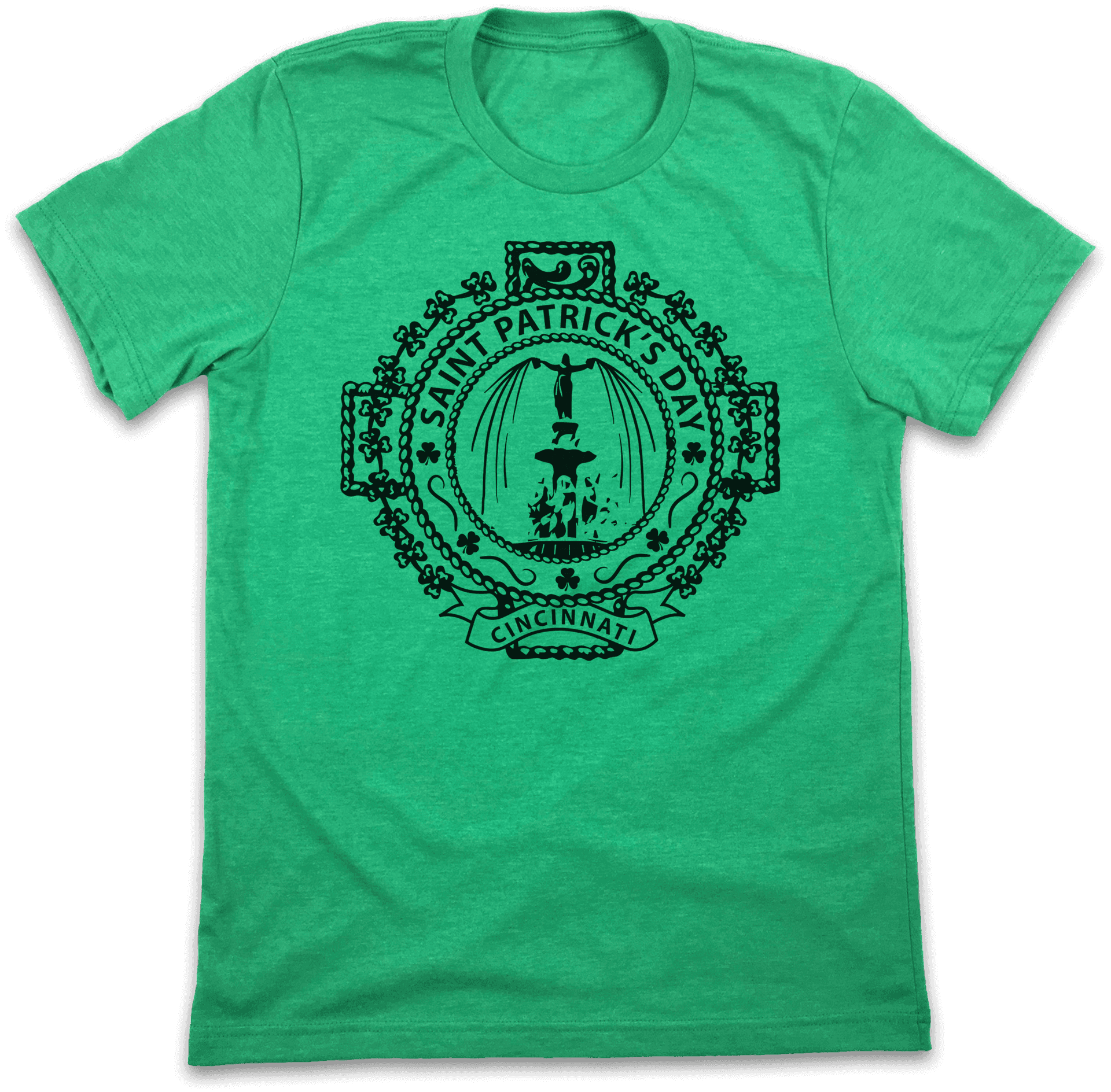 Saint Patricks Day Cincinnati T Shirt Green PNG