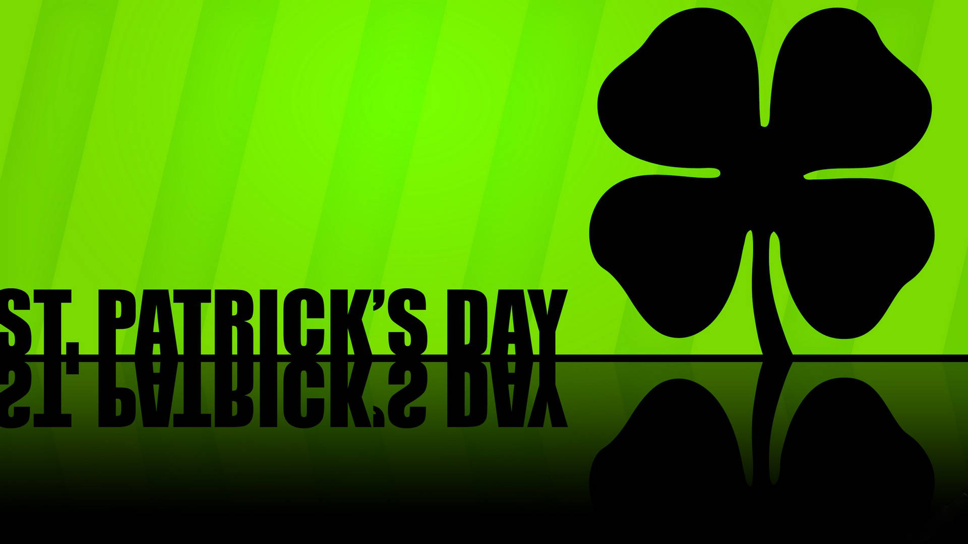 Saint Patrick’s Day On Black And Green Wallpaper