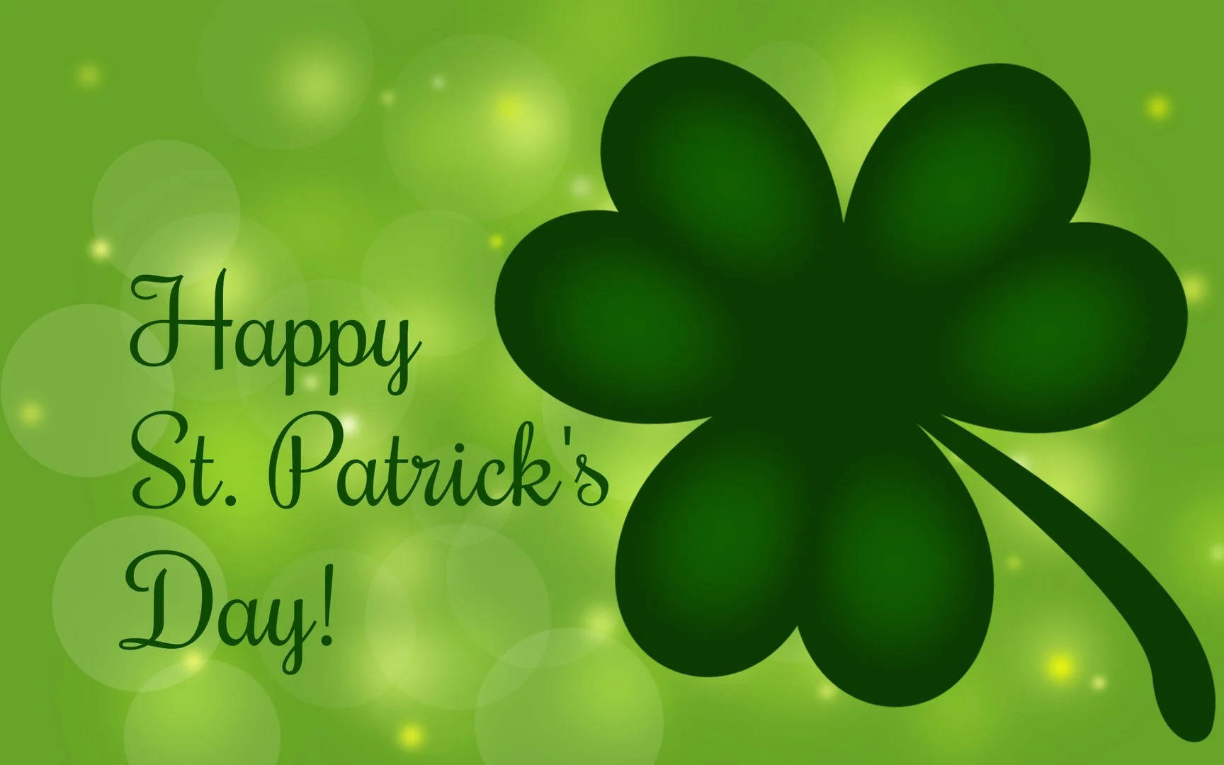 Saint Patrick’s Day With Big Green Clover Wallpaper