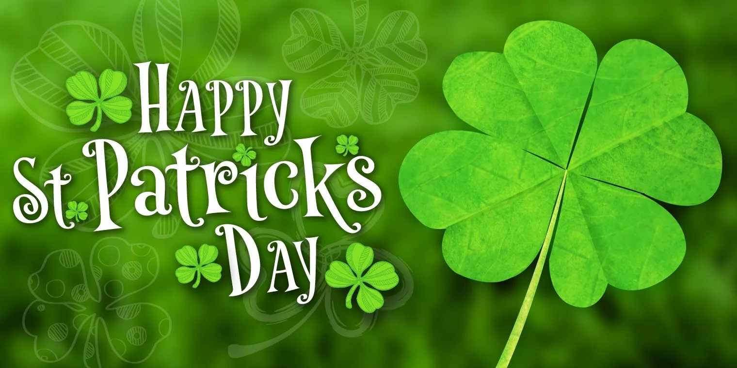 Saint Patrick’s Day With Realistic Clover Wallpaper