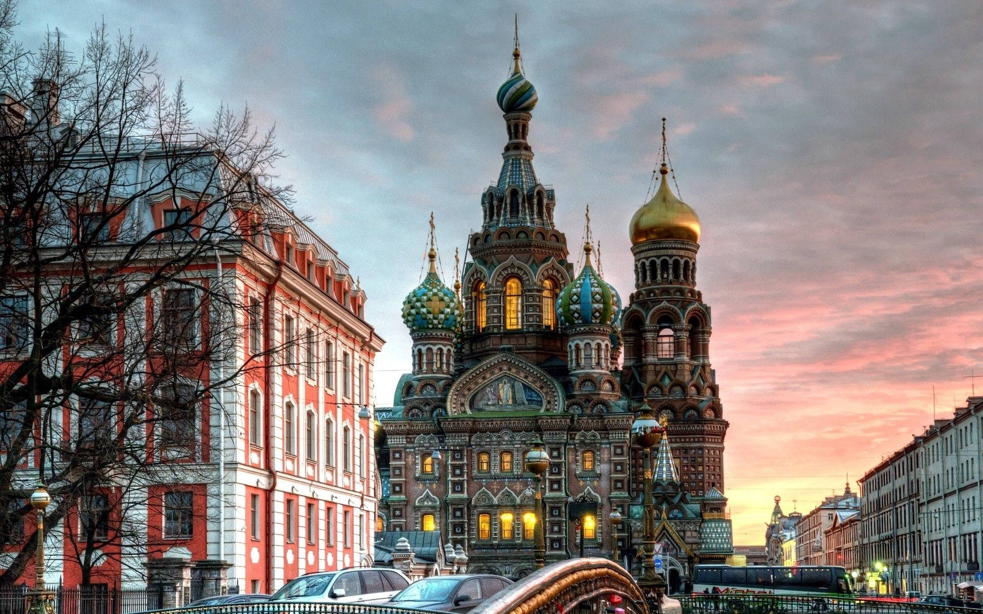 Saint Petersburg, Peterhof, Street, Attractions, Hdr Wallpaper