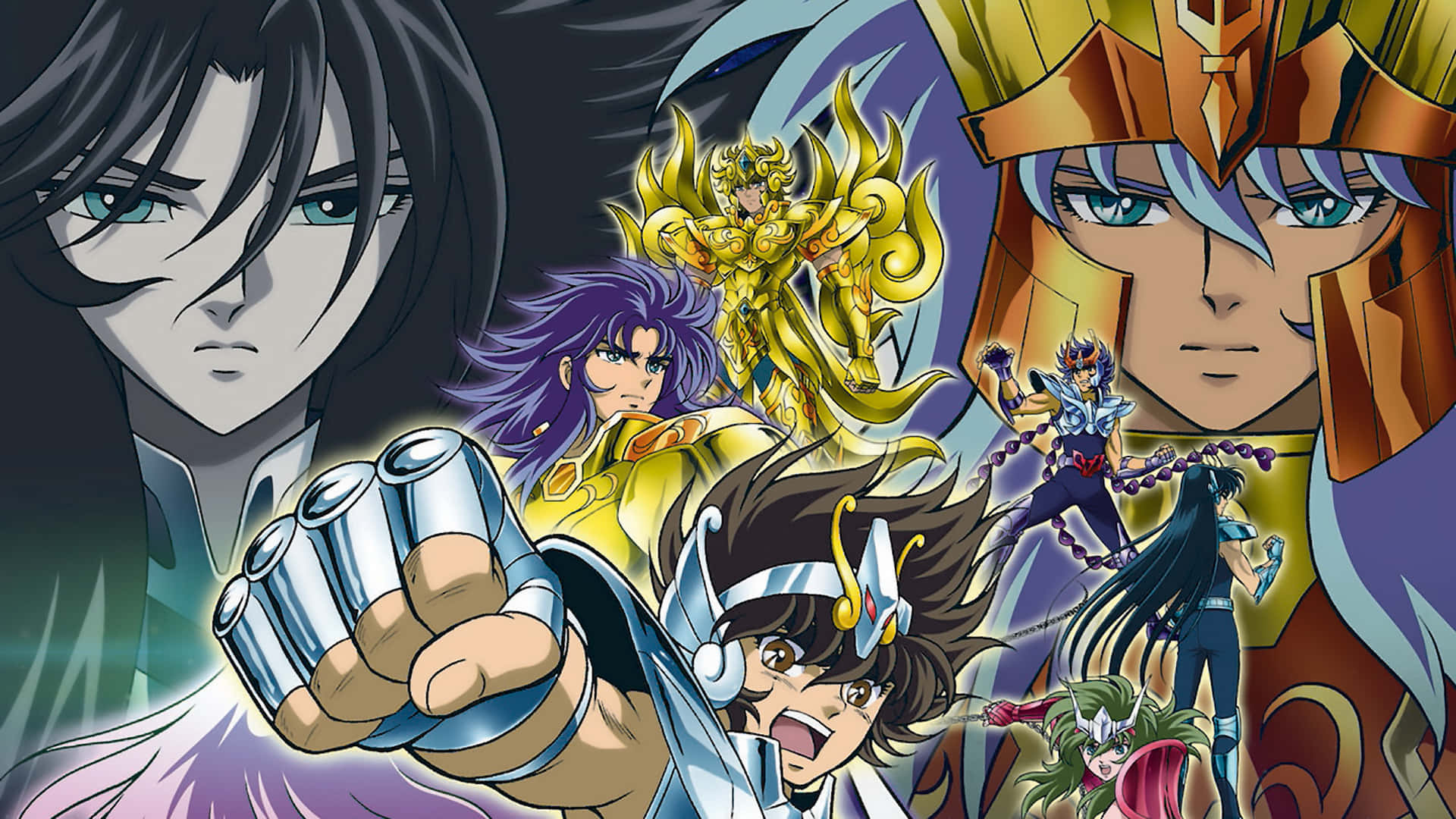 Saint Seiya Andromeda Shun Et Guerriers Fond d'écran