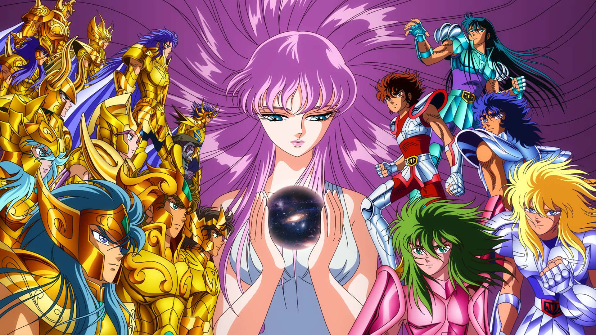 Karakter Saint Seiya Berkumpul Wallpaper