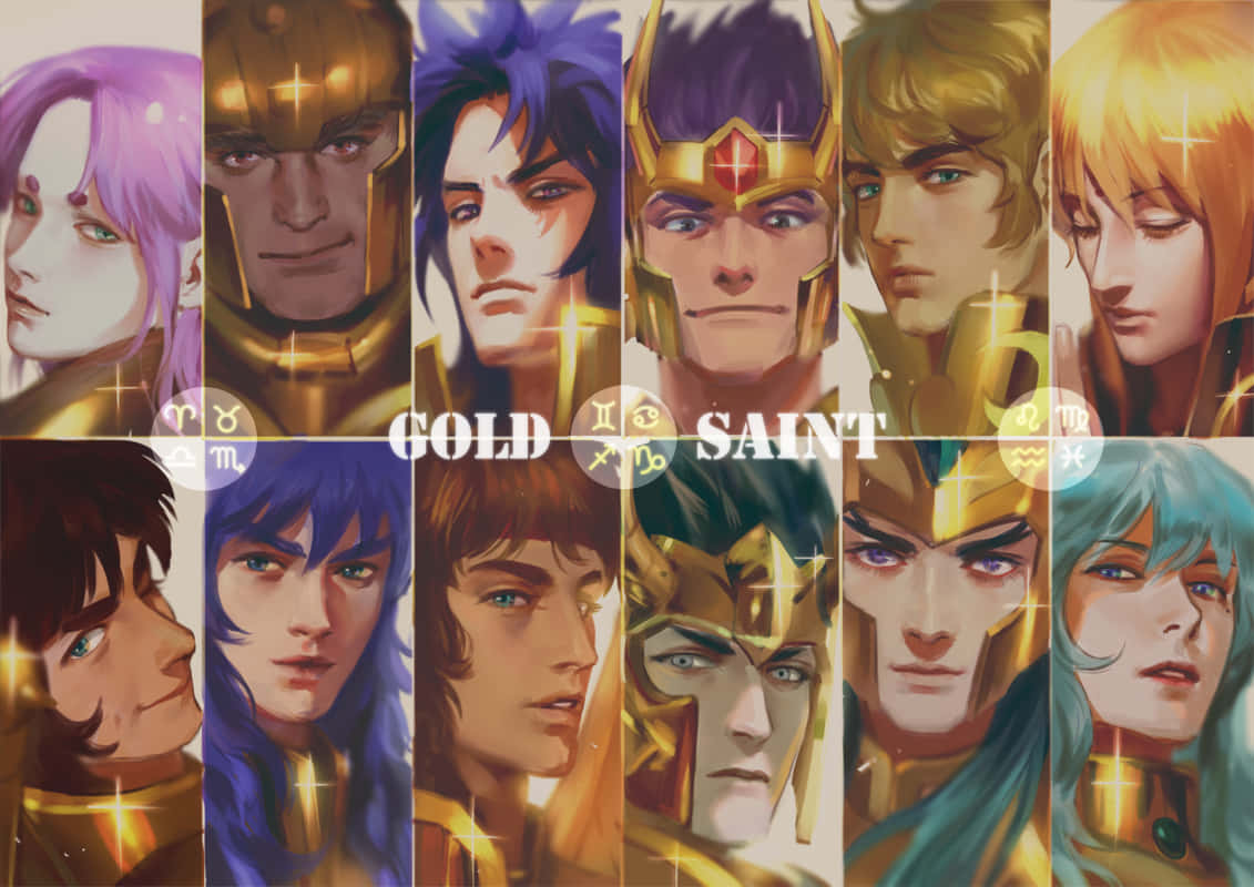 Collage Des Saints D'or De Saint Seiya Fond d'écran