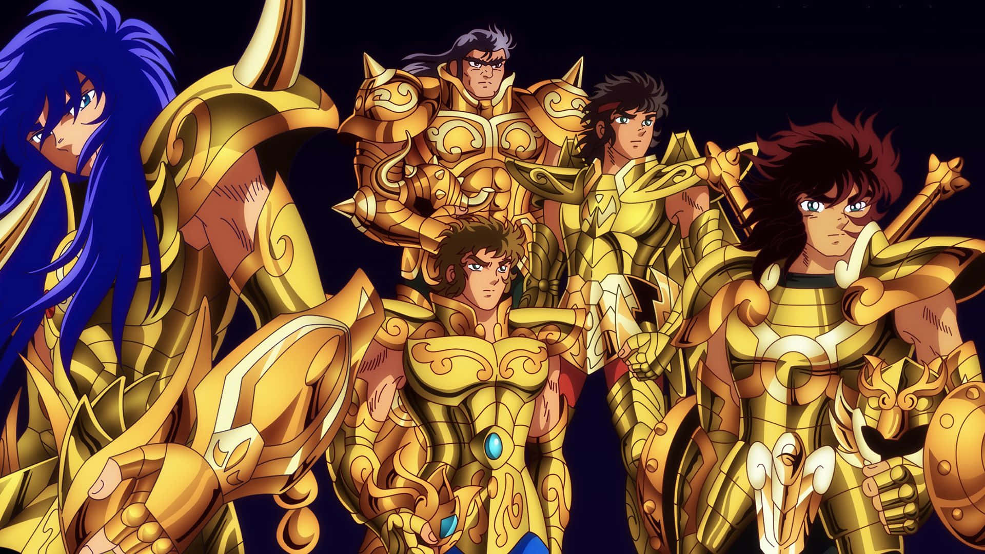 Guerriers En Armure Dorée De Saint Seiya Fond d'écran