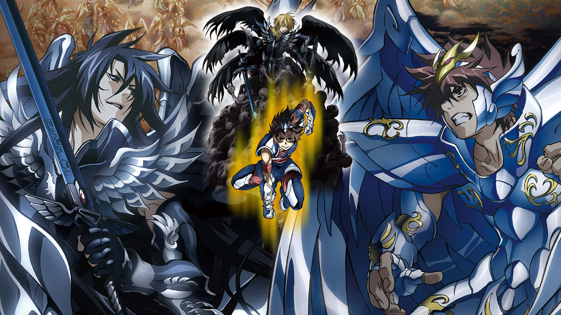 Pertempuran Epik Hades Saint Seiya Wallpaper