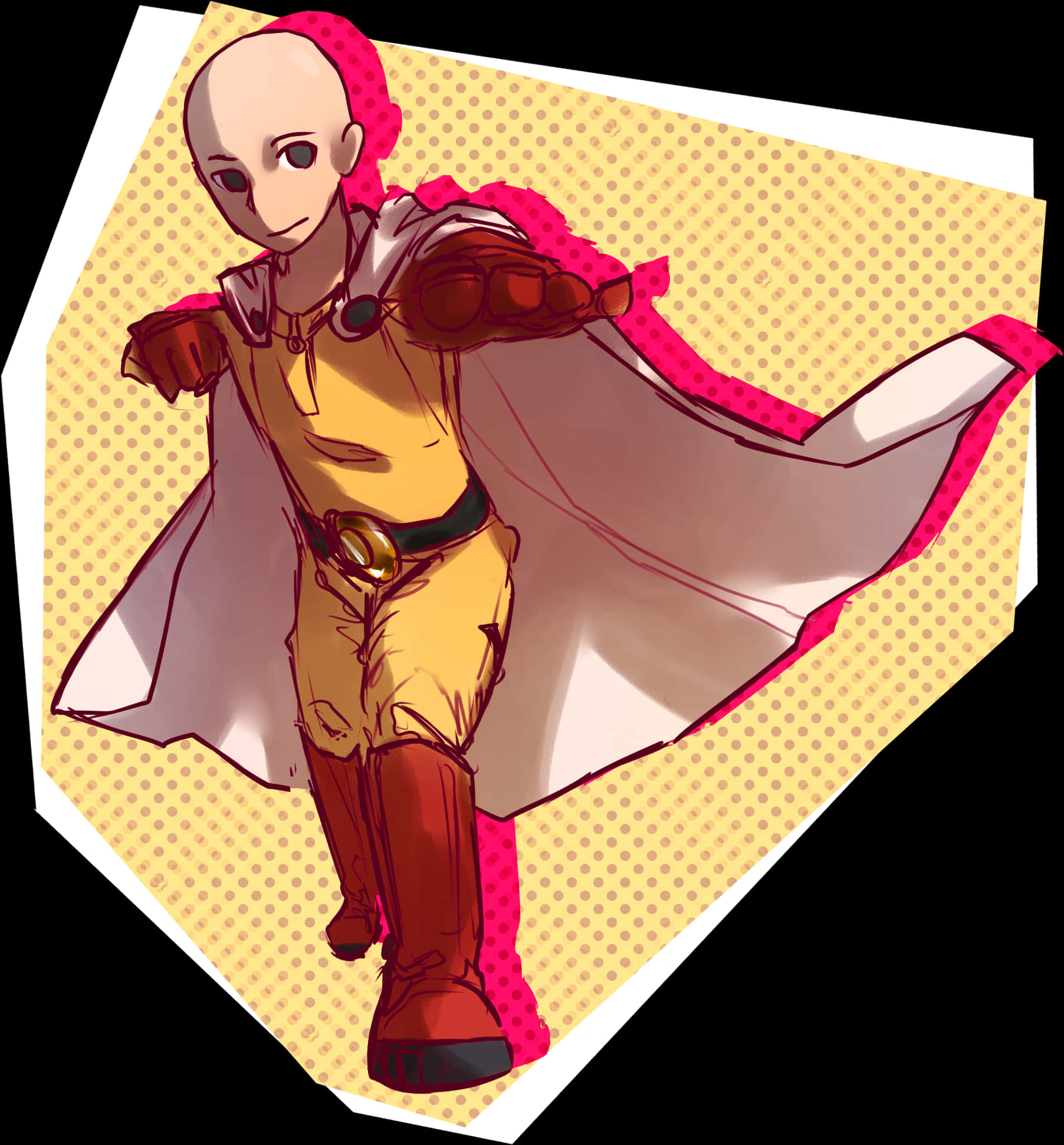 Saitama One Punch Man Artwork PNG