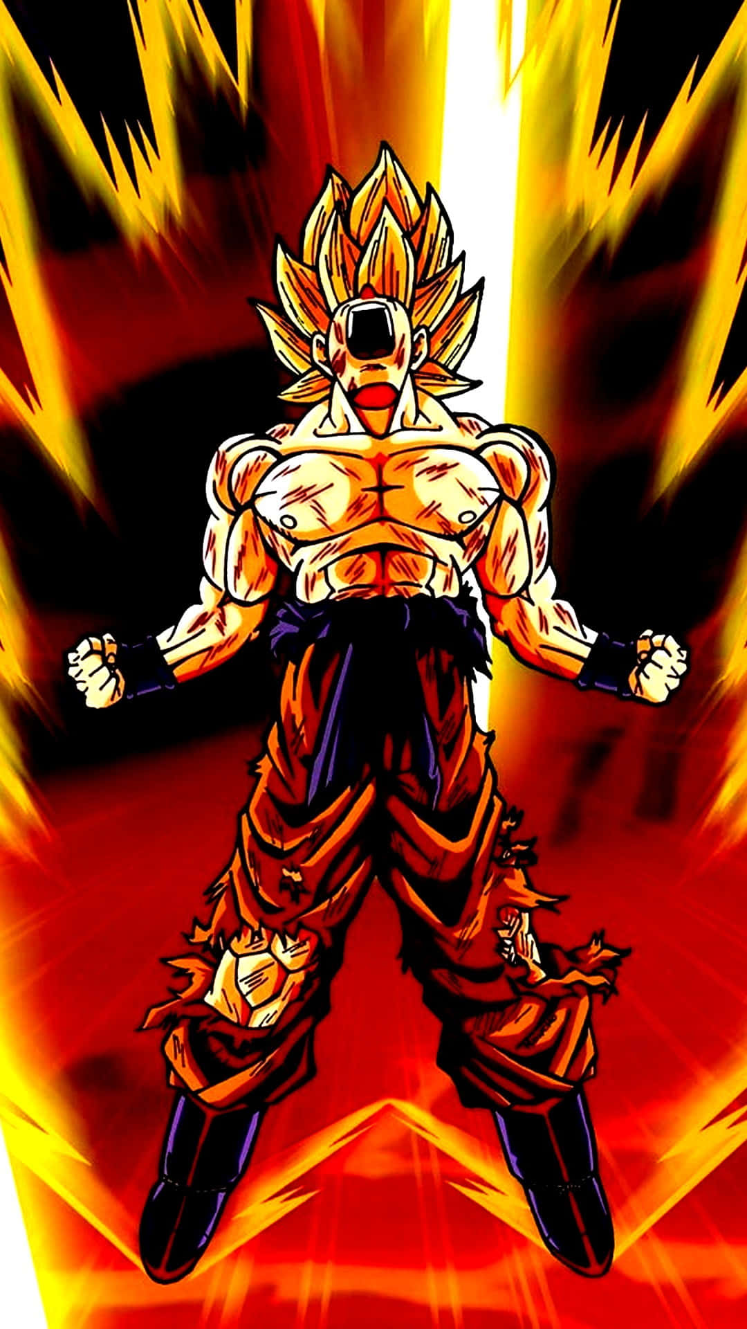 Super Saiyan Warrior Ready for Battle Wallpaper