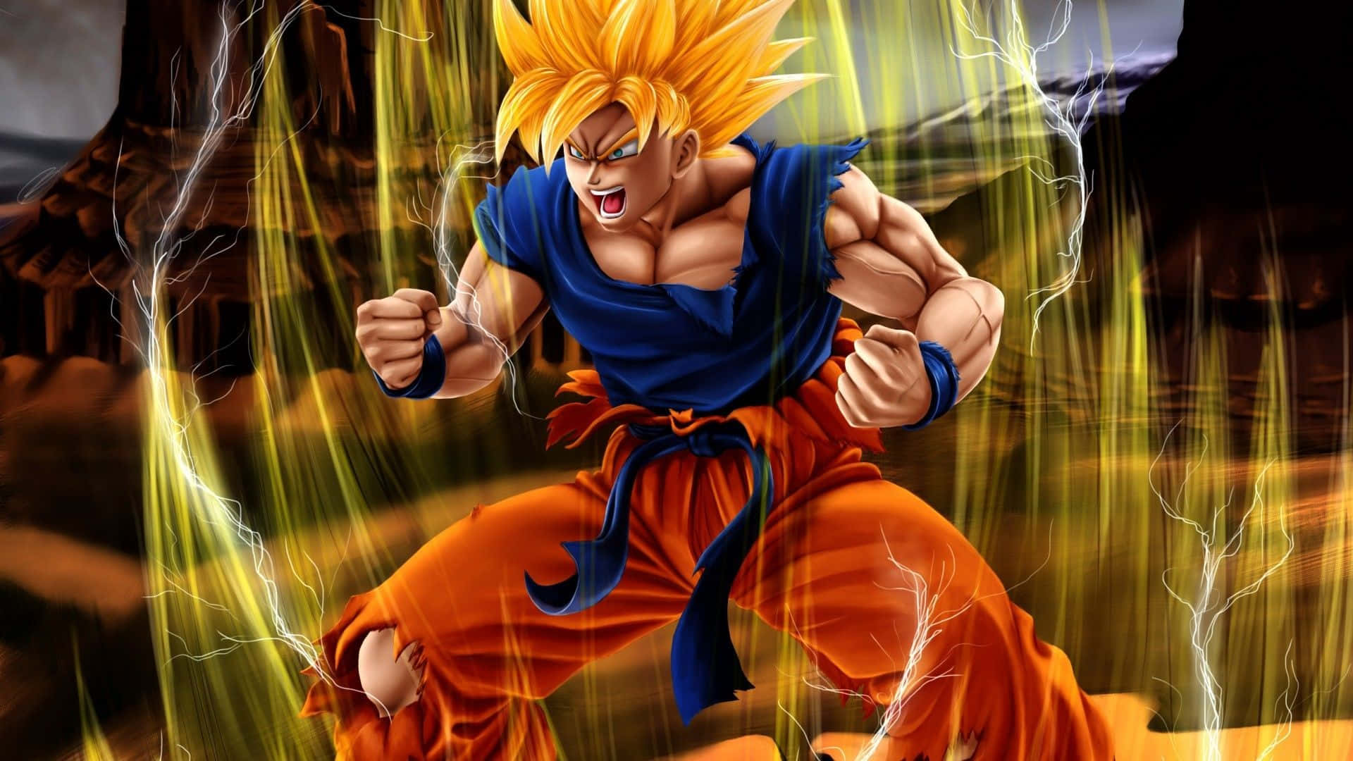 Unleash Your Inner Saiyan Power Wallpaper