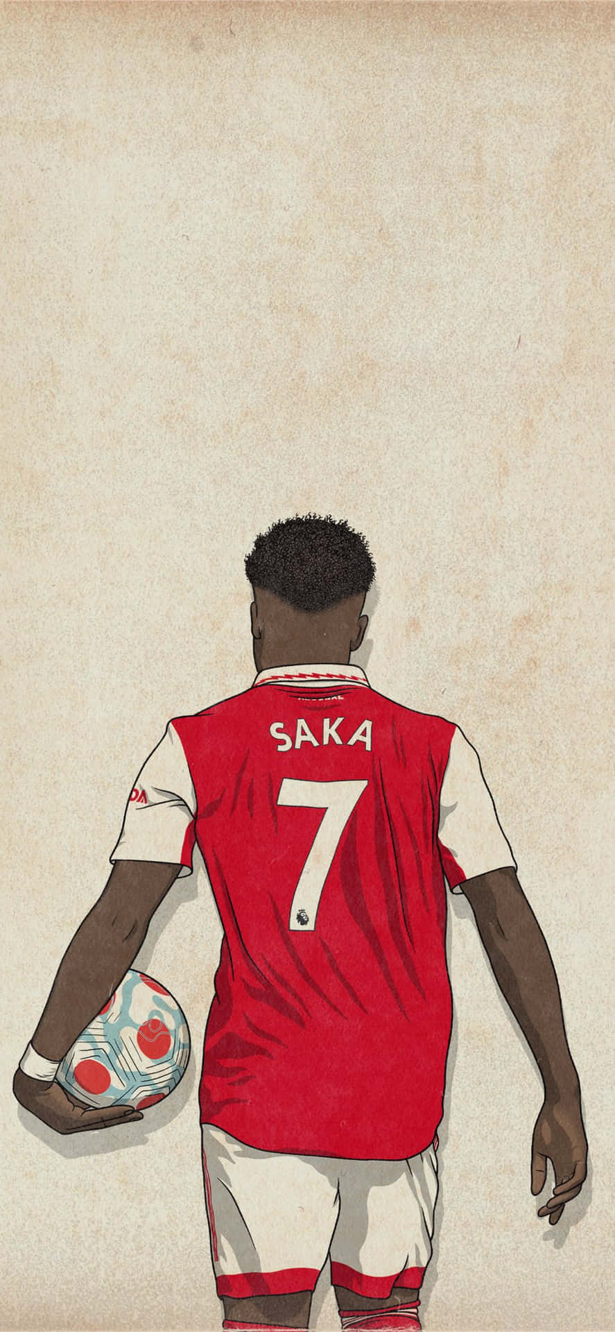 Saka Arsenal Number7 Wallpaper