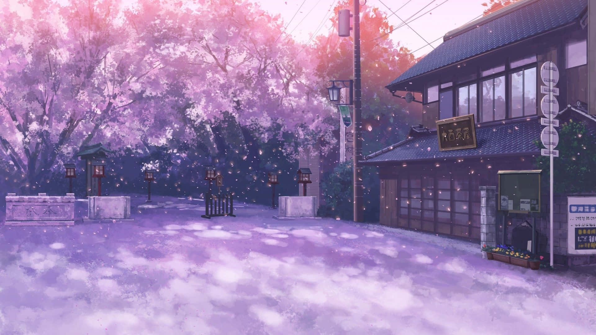 Sakura anime scenery GIF on GIFER - by Agallador