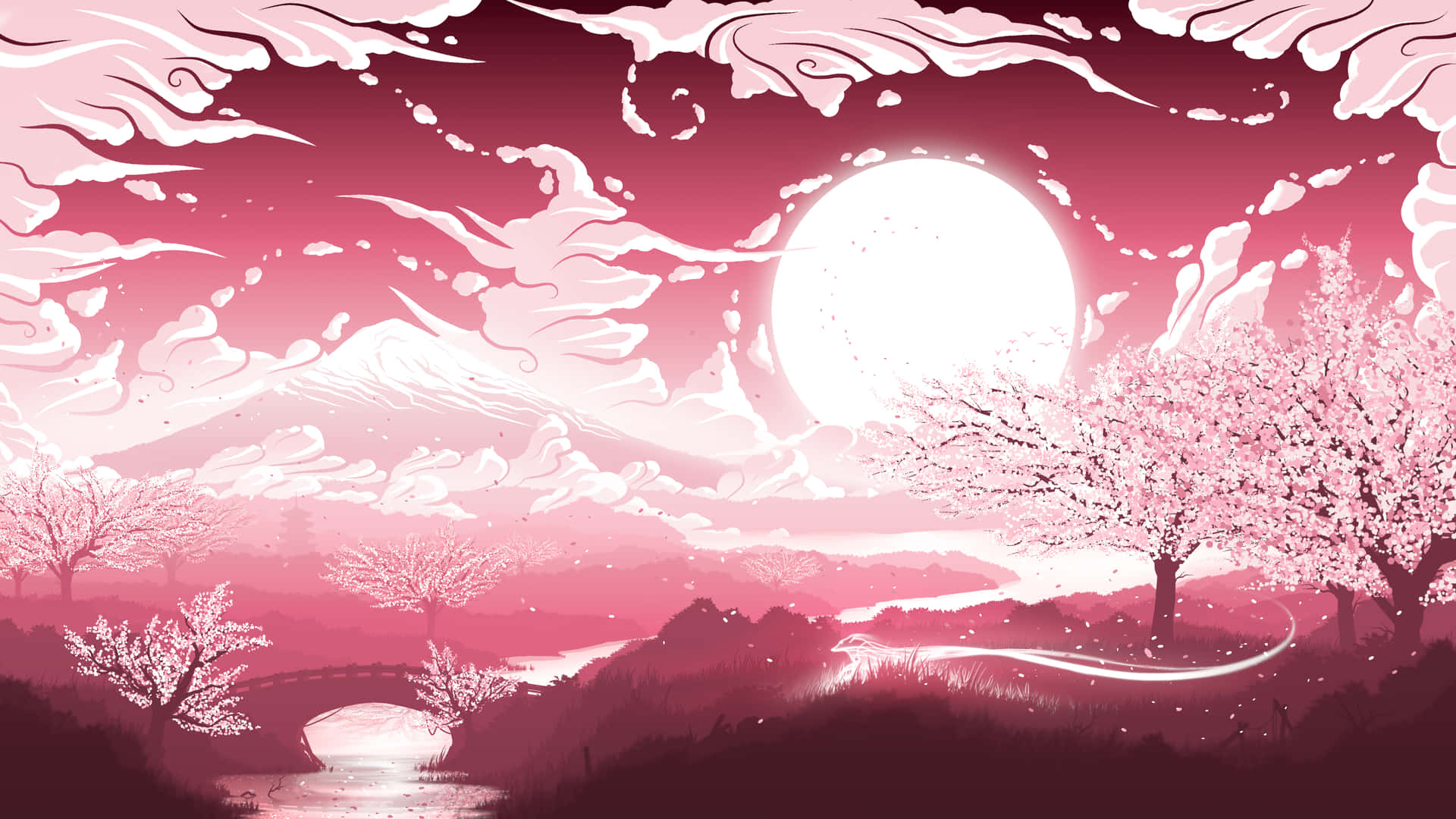 “Sakura Blossom in Soft Focus” Wallpaper
