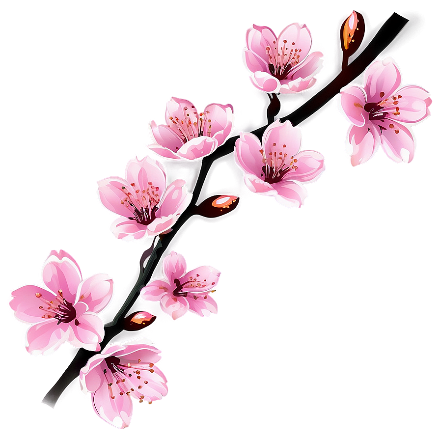 Sakura Cherry Blossom Icon Png Svw33 PNG