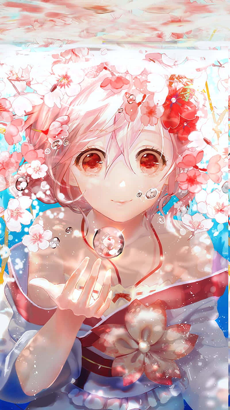 Sakura Donggang Under Water With Bubble Anime Wallpaper