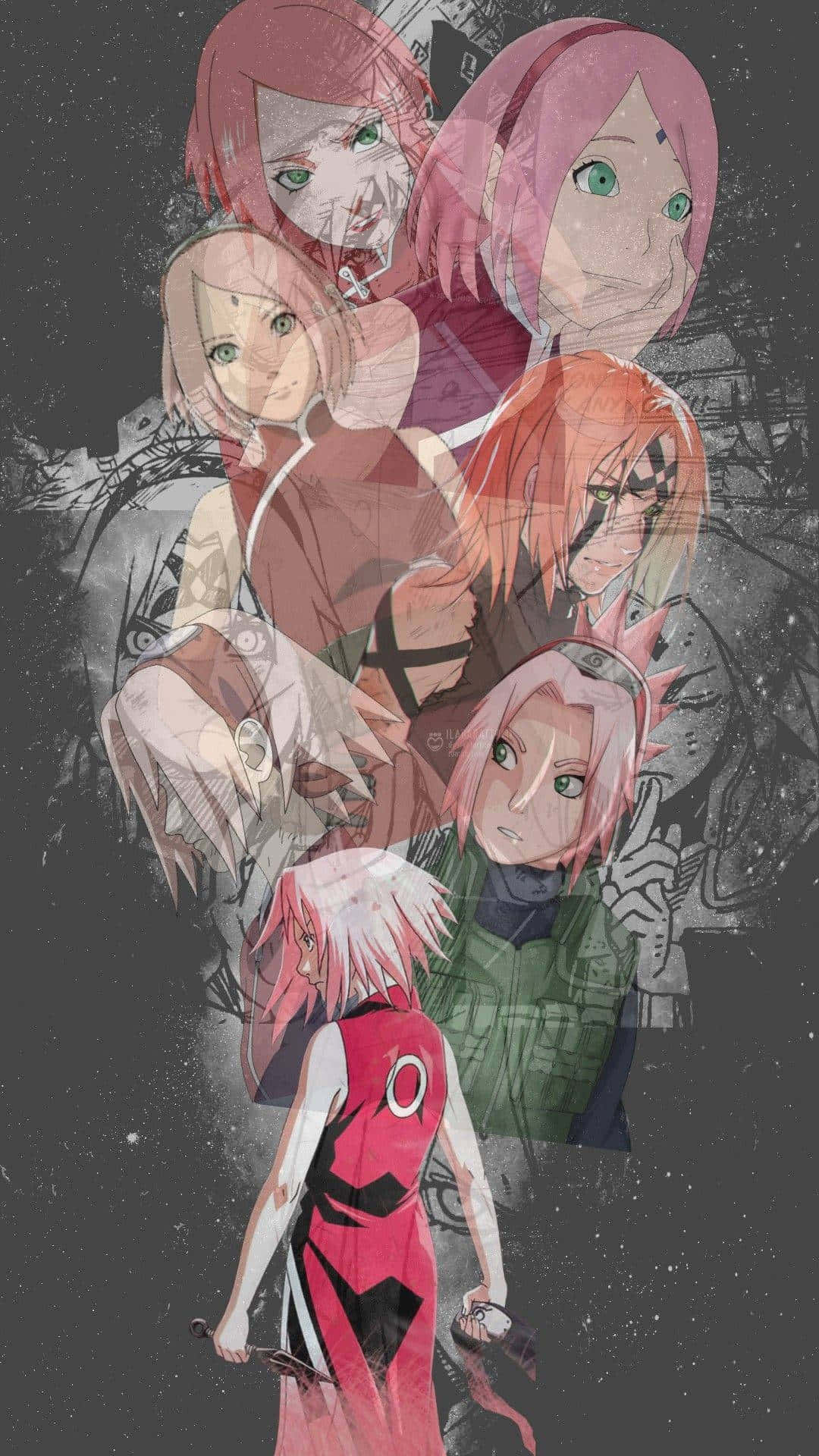 Sakura Haruno Evolution Artwork Wallpaper