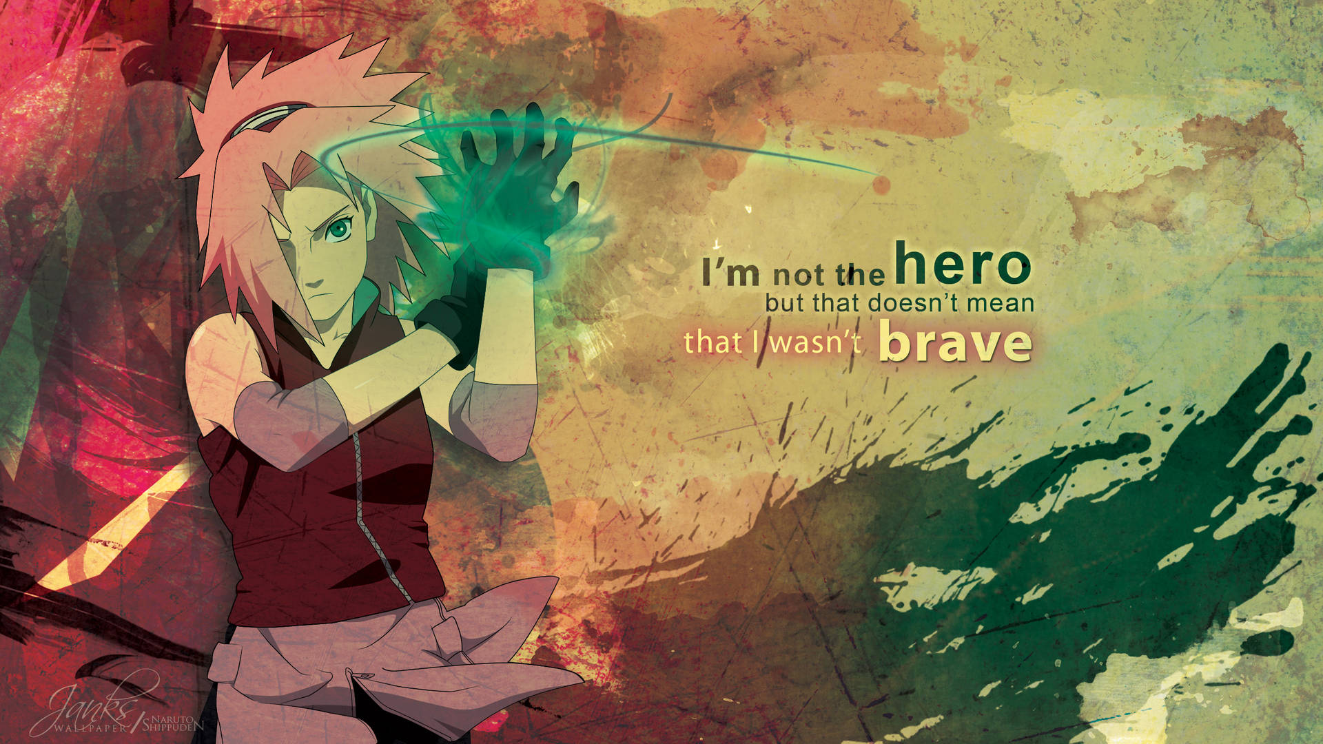 Sakura Haruno Quotes Image Wallpaper