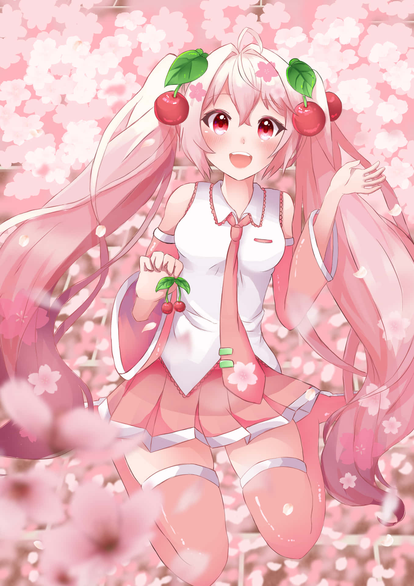 Sakura Miku Wallpaper by Karryhime on DeviantArt