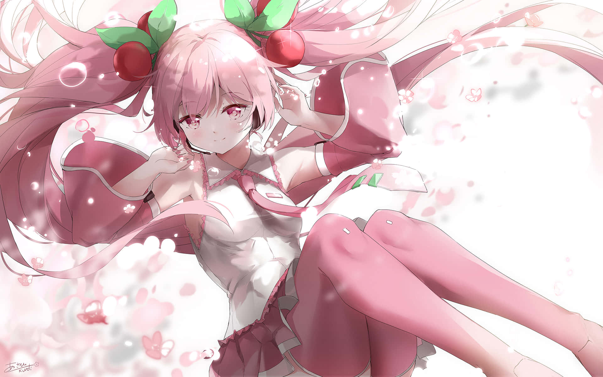 Celebrate spring with Sakura Miku! Wallpaper