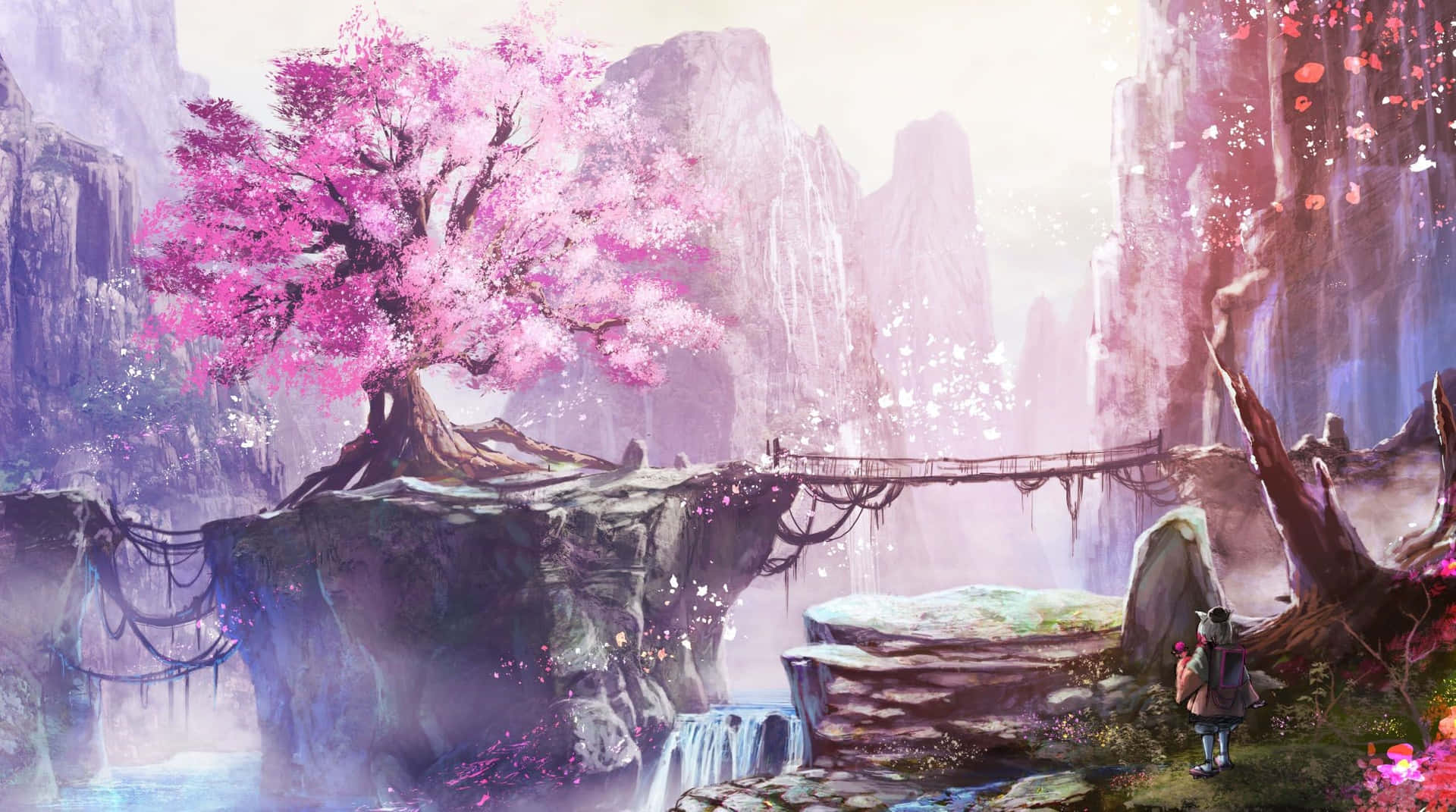 Sakura Tree Background