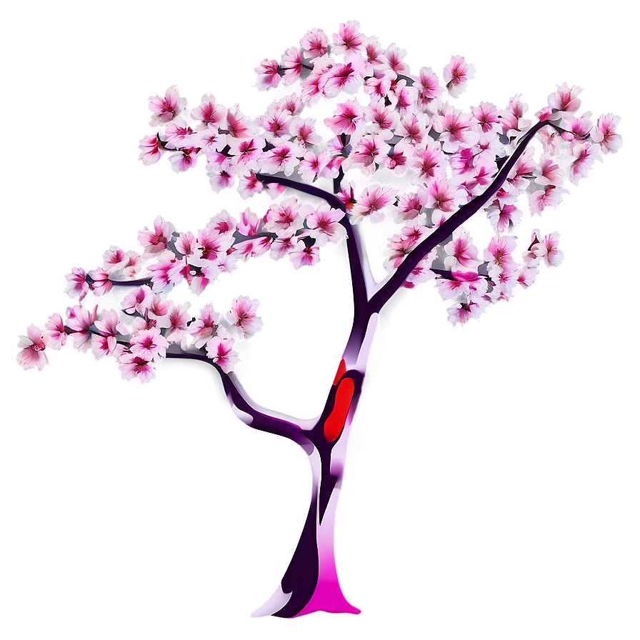 Sakura Tree In Abstract Art Png 61 PNG