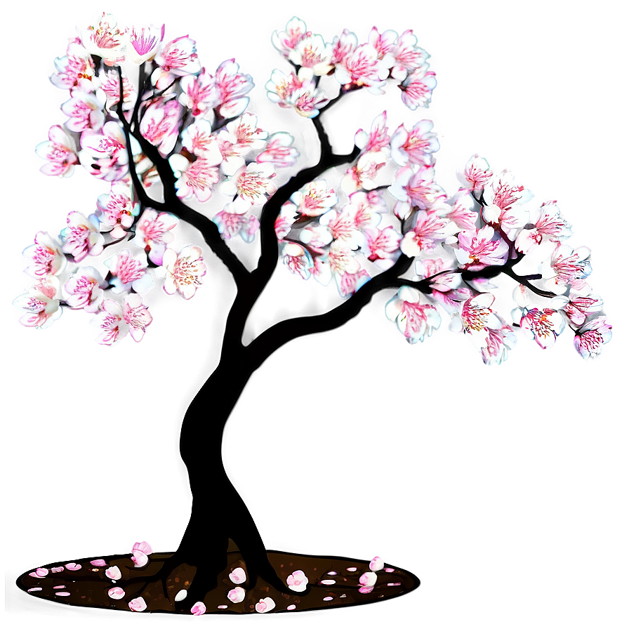 Sakura Tree In Abstract Art Png 92 PNG