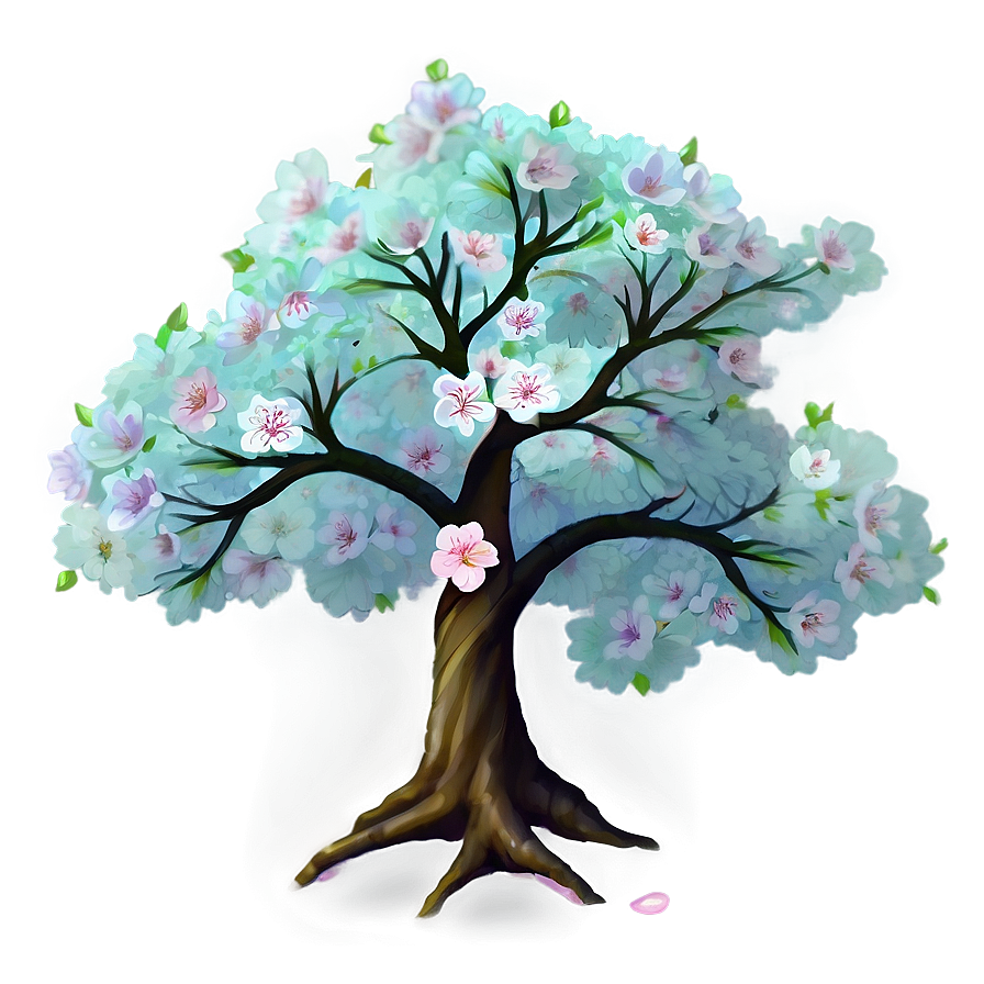 Sakura Tree In Anime Style Png 47 PNG