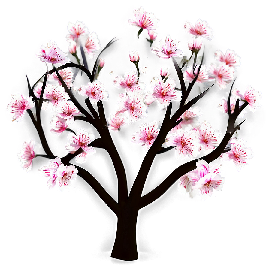 Sakura Tree In Digital Art Png Emy PNG