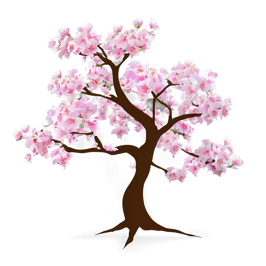 Sakura Tree In Full Bloom Png Ffj26 PNG
