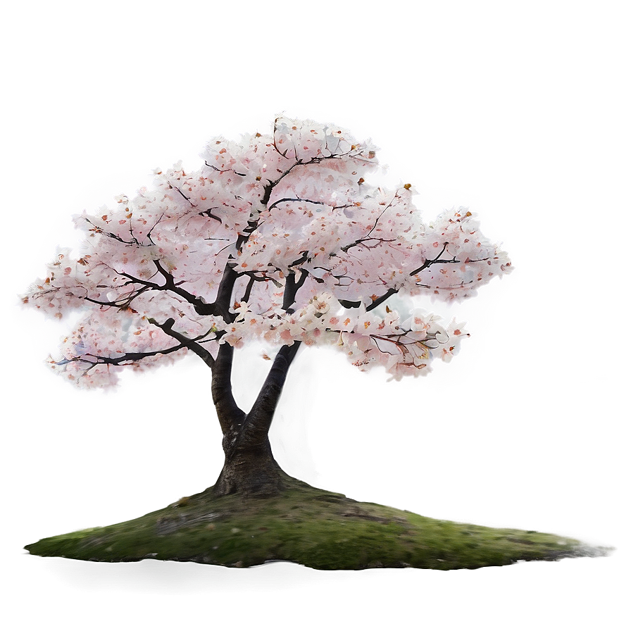 Sakura Tree In Misty Morning Png Esh PNG