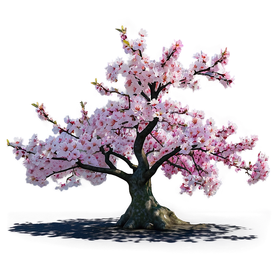 Sakura Tree In Vibrant Colors Png Gum PNG