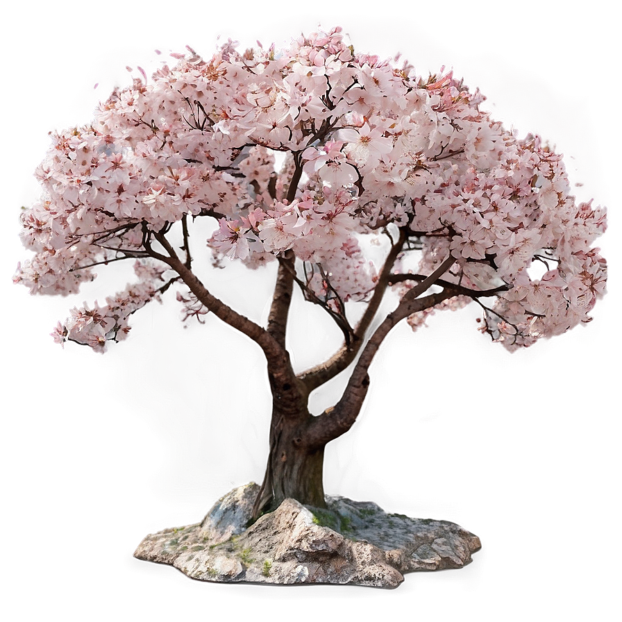 Sakura Tree Panoramic View Png 06122024 PNG