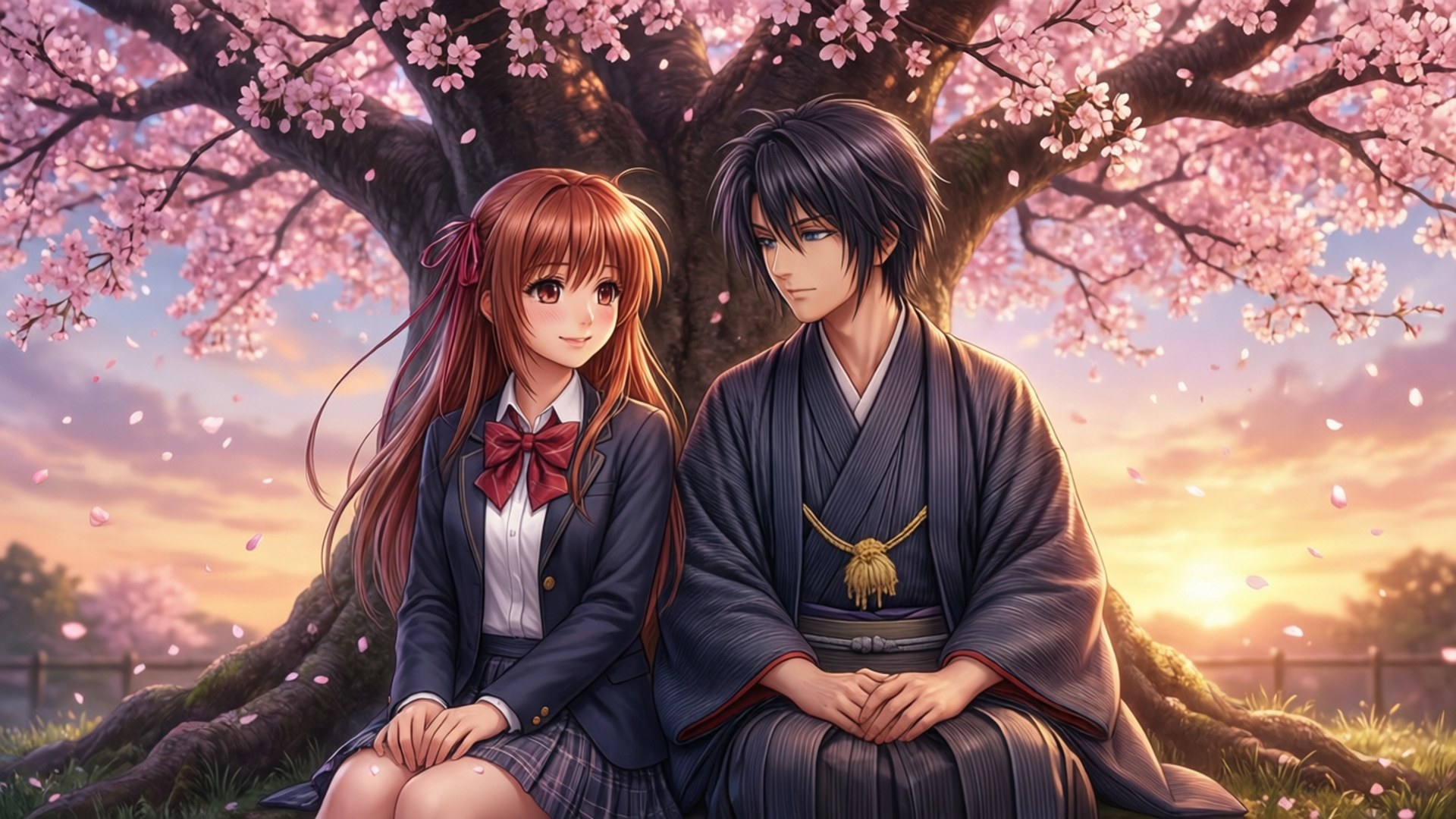 Sakura Tree Romance Sfondi