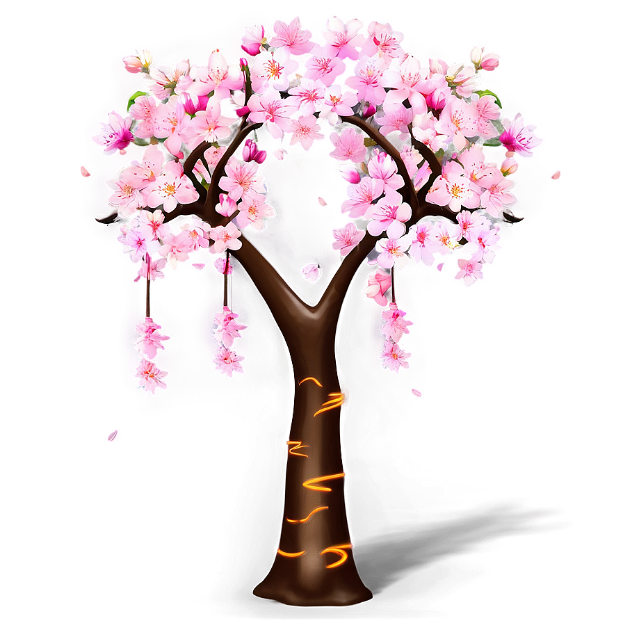 Sakura Tree With Festival Background Png 06122024 PNG