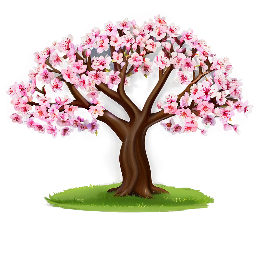 Sakura Tree With Festival Background Png 49 PNG