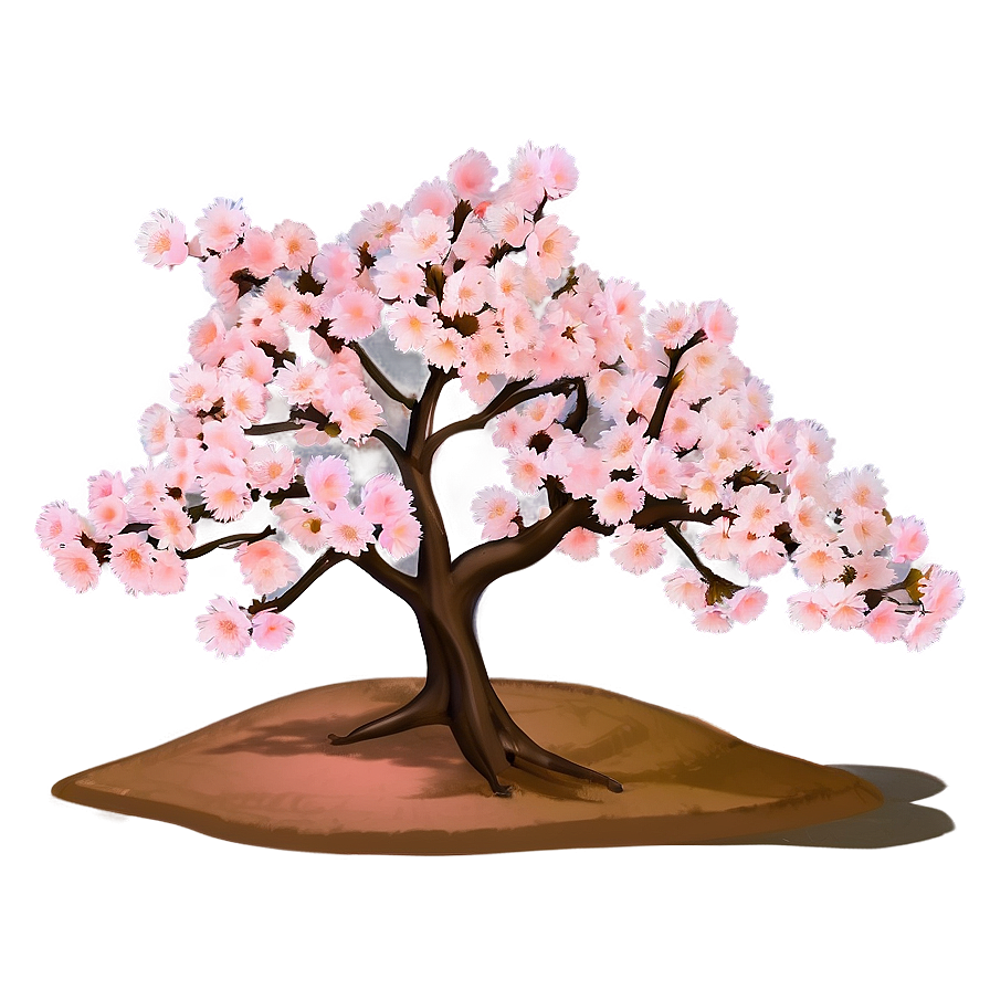 Sakura Tree With Soft Pastel Colors Png Fvp10 PNG