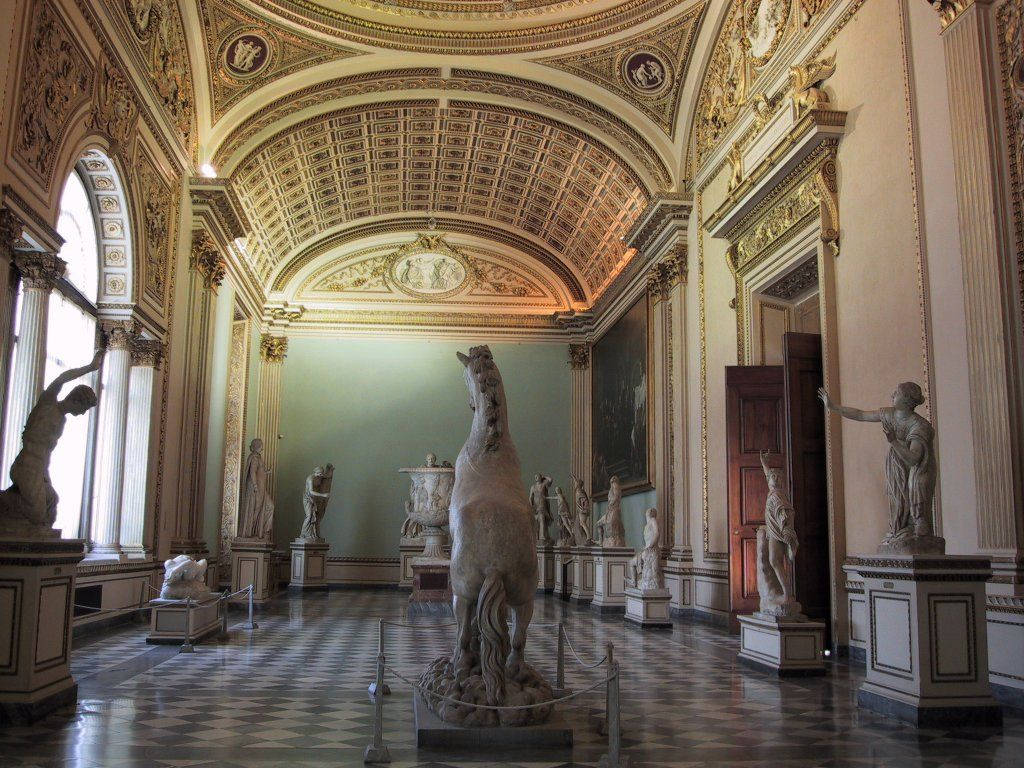 Sala Della Niobe Uffizi Gallery Background