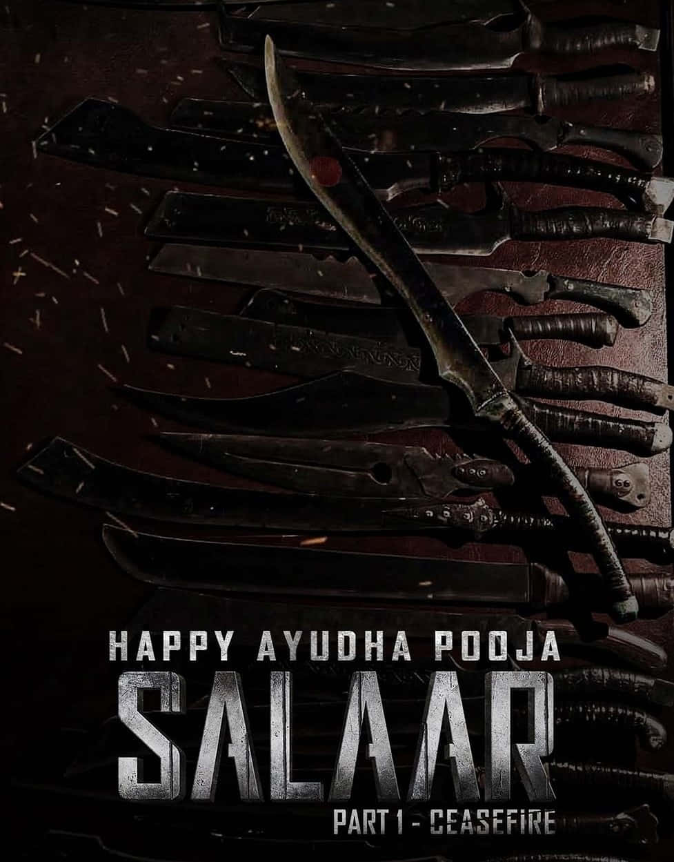 Poster Spesial Ayudha Pooja Film Salaar Wallpaper